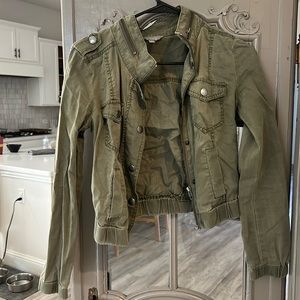 Army Green Short Jacket